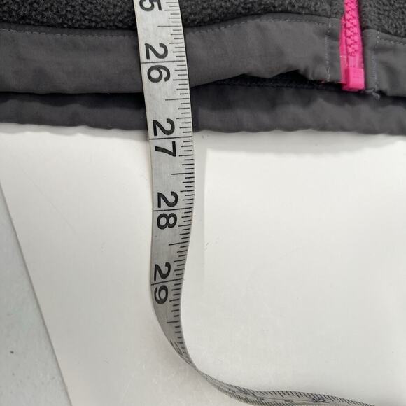 The North Face Denali Jacket Womens Large Gray Pink Full Zip Polartec Recycled - Picture 13 of 13